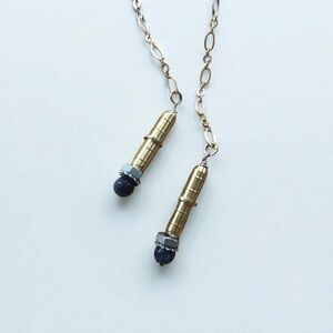 Sapphires with Hardware Wrap Necklace by Katherine Morris Designs